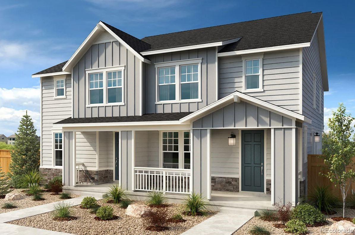 a front view of a house with a porch