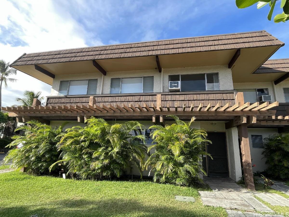 a front view of a house