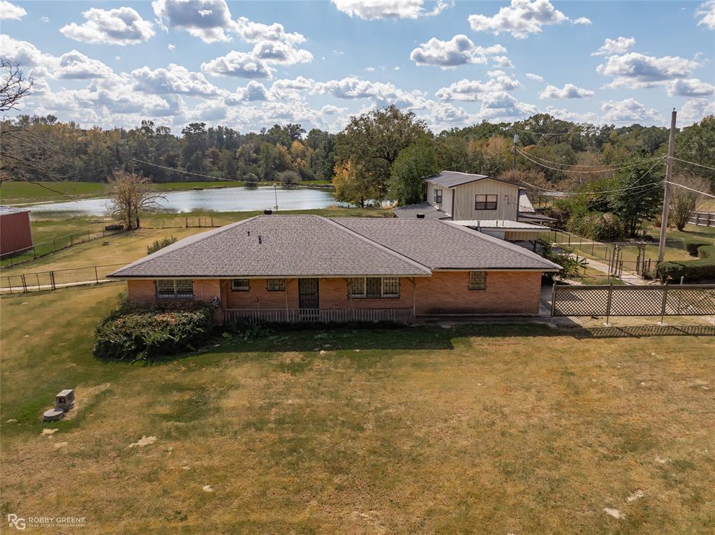 a aerial view of a house