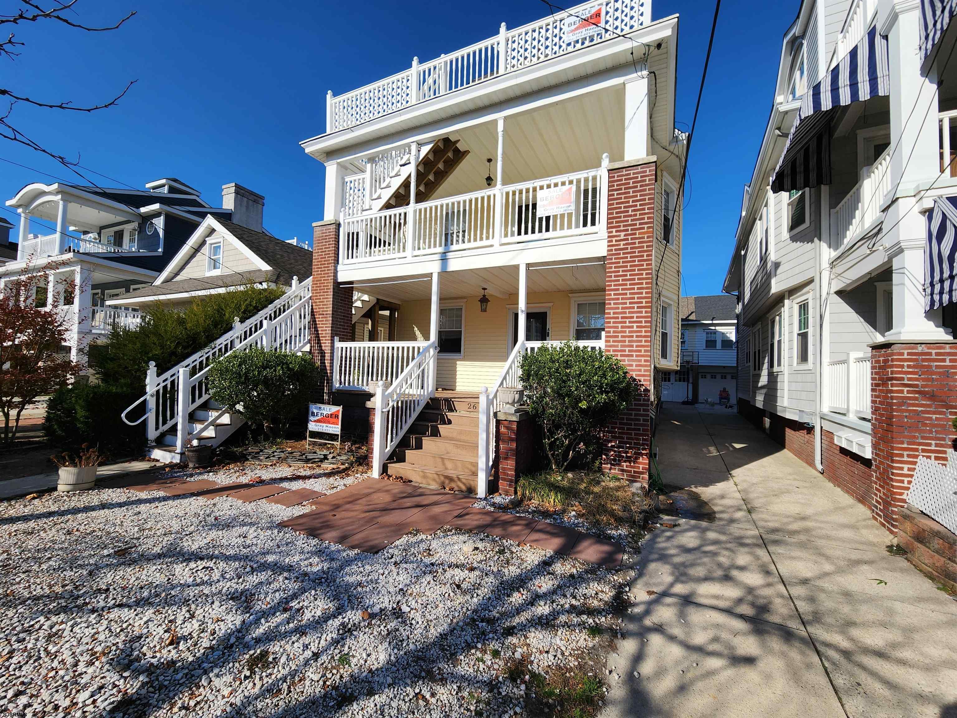 a view of a house with a patio