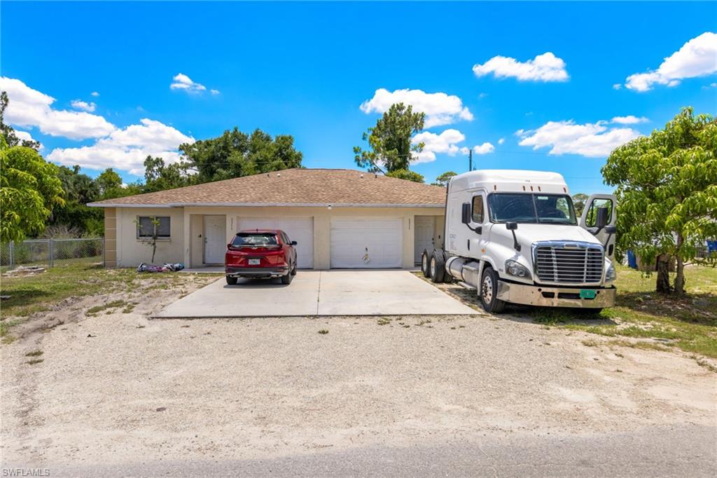 a car parked in front of house