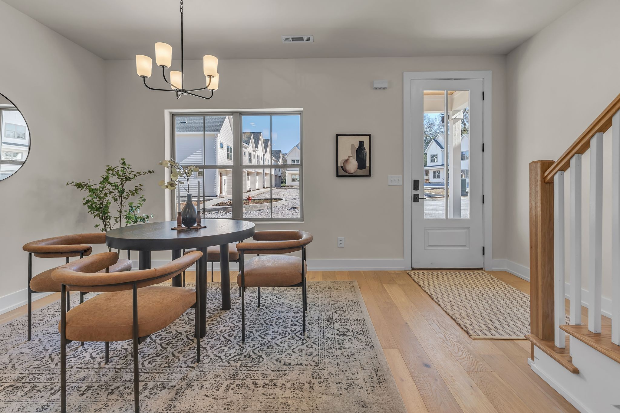 a view of a livingroom with furniture and window