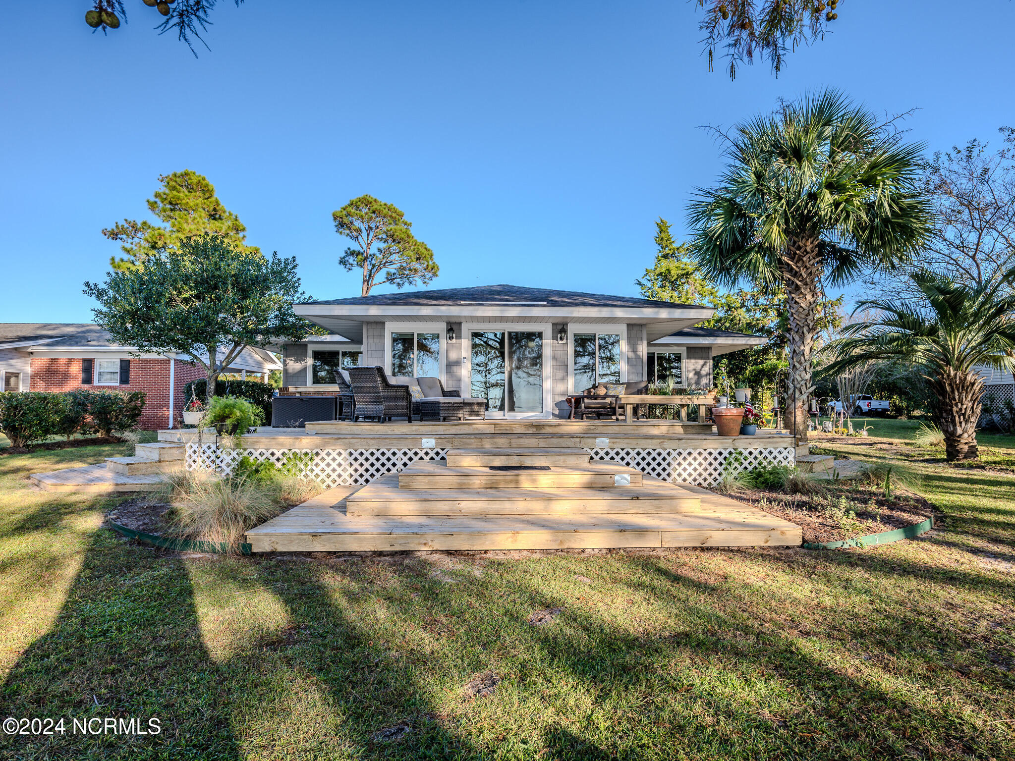 Lakeside View of House