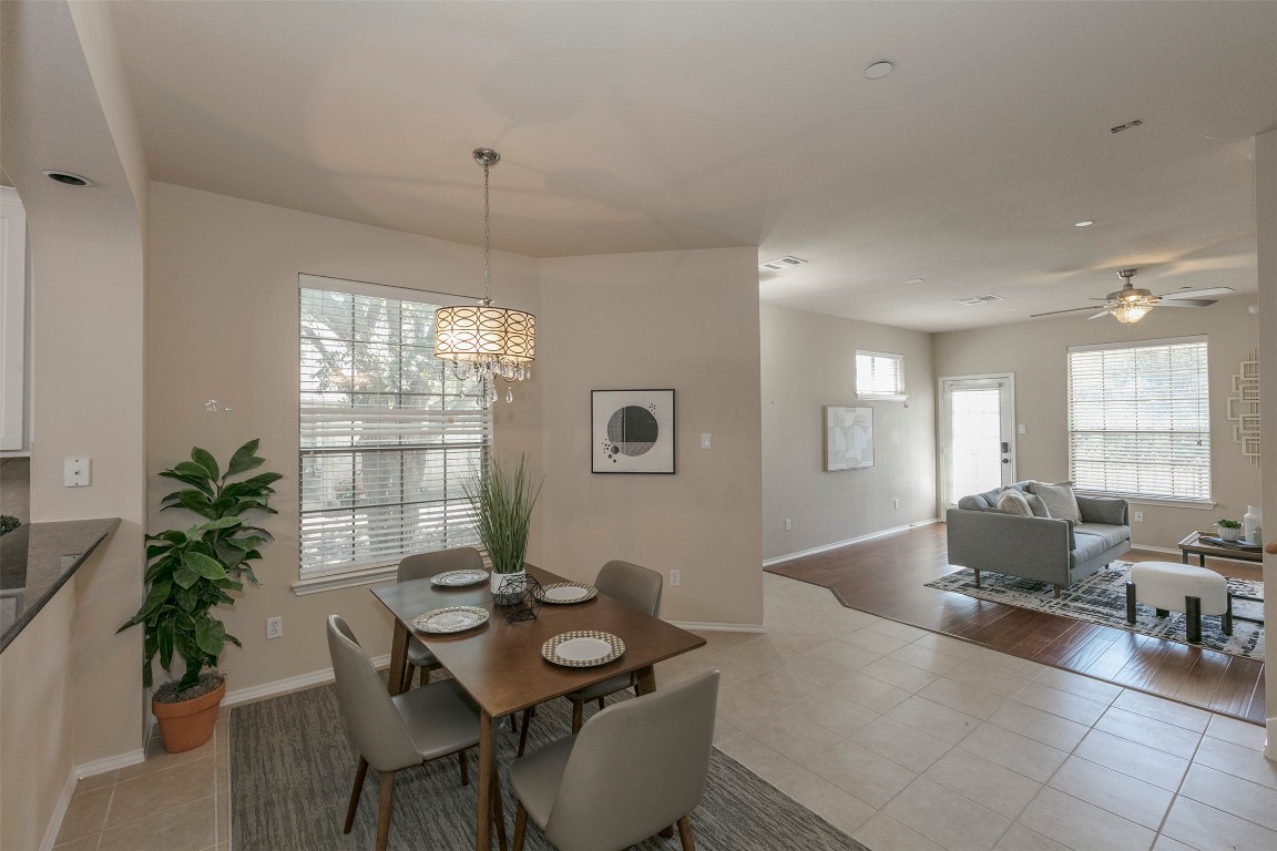 a living room with furniture and window