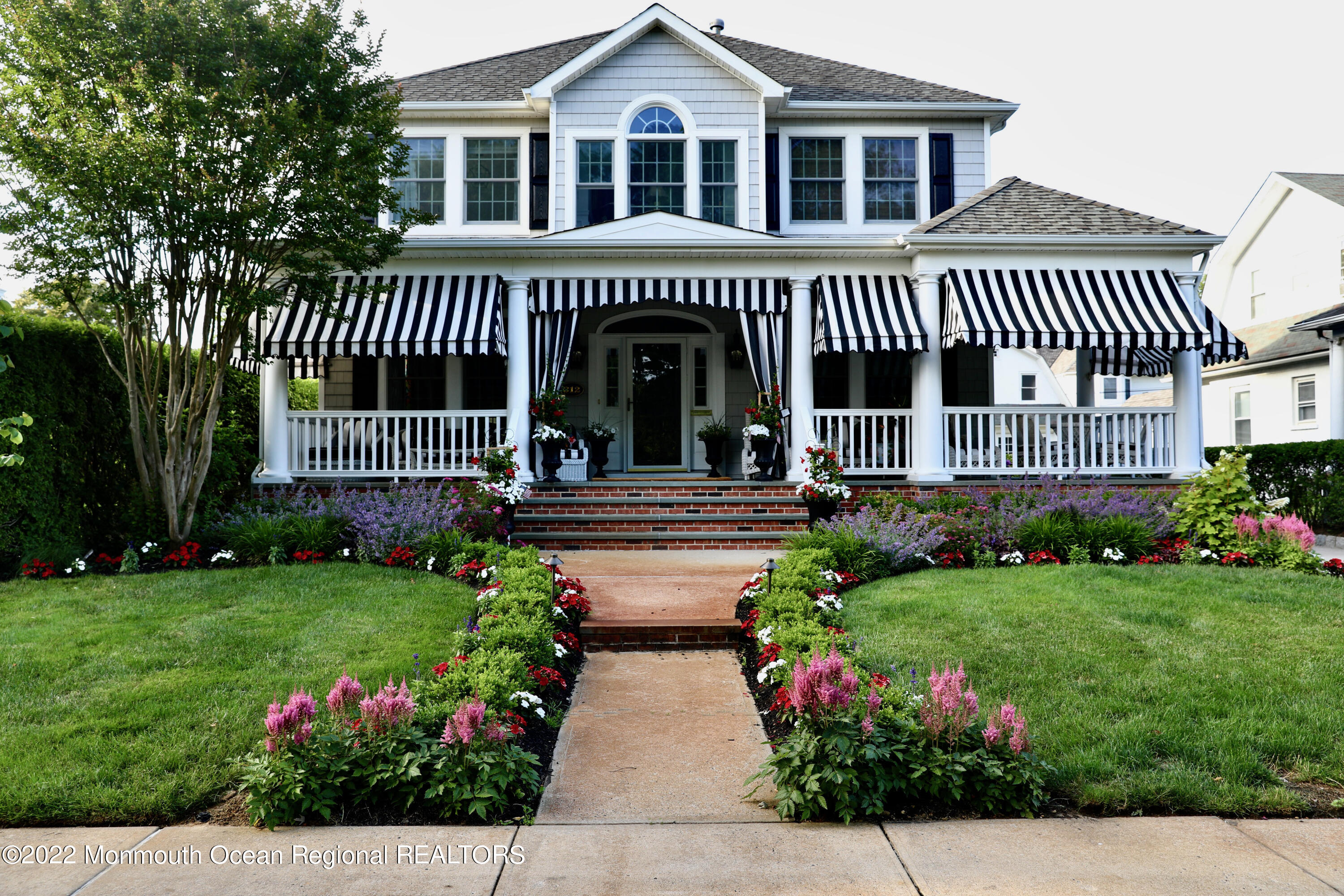 a front view of a house