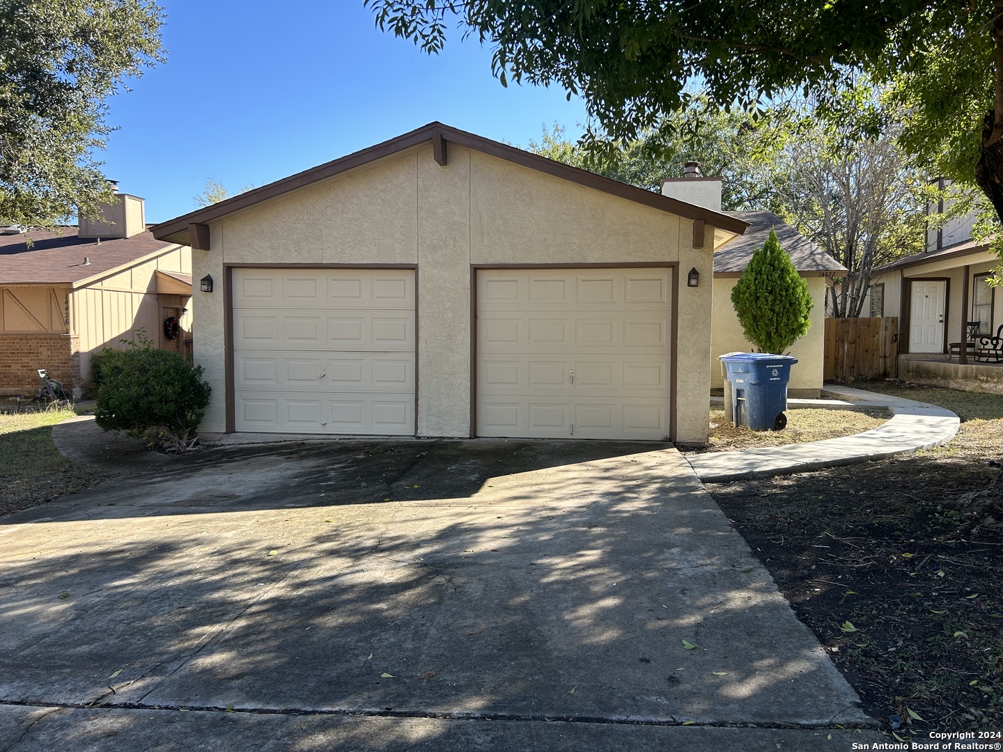 a front view of a house