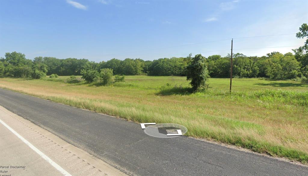 a view of a grassy area with an trees