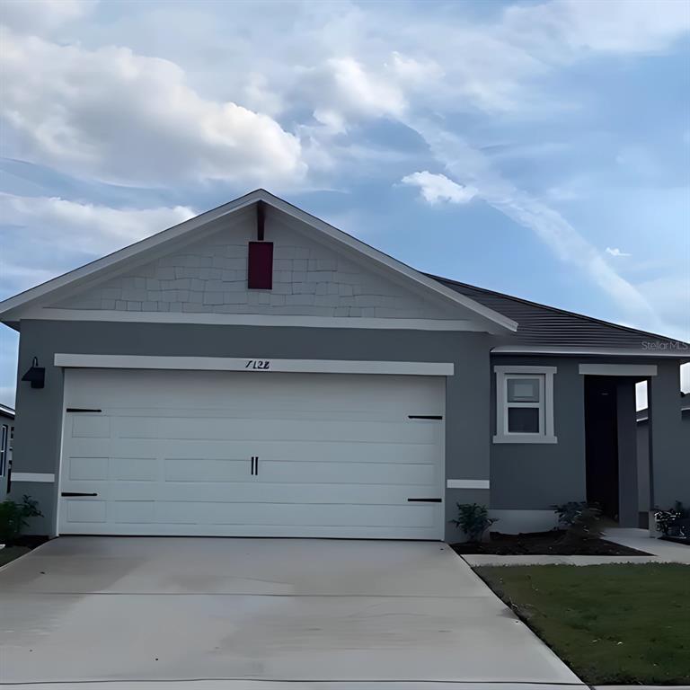 a front view of house