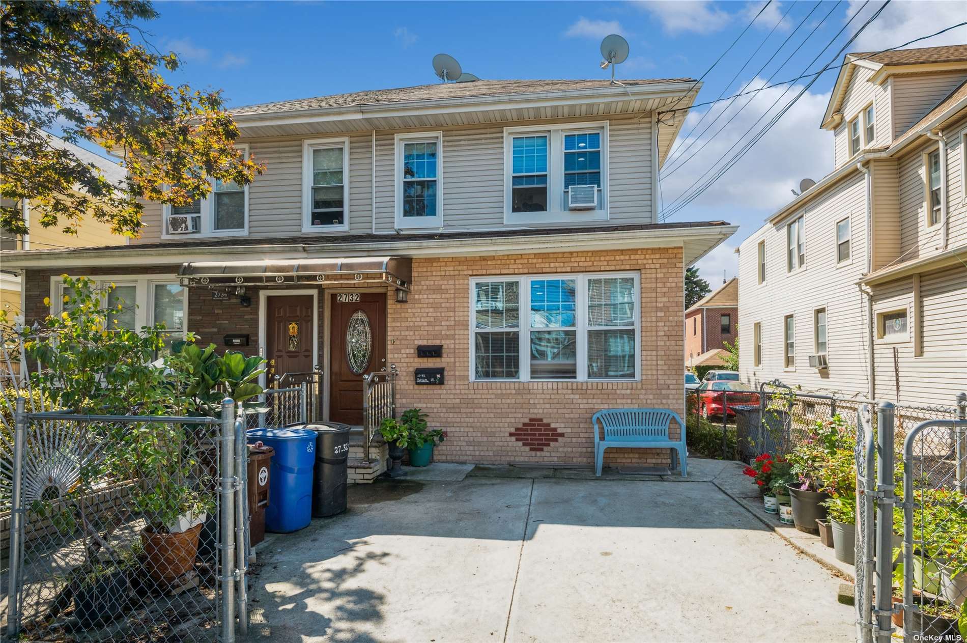 a view of a house with a patio