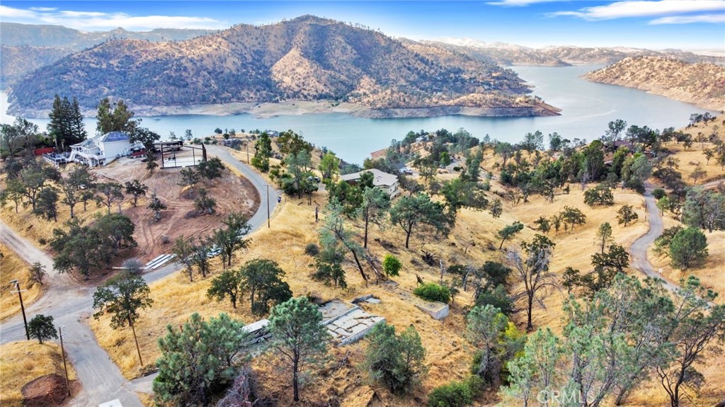 a view of lake with mountain