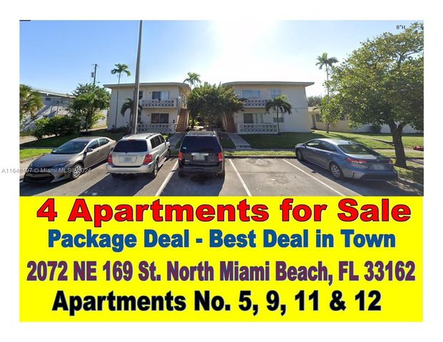 $1,100,000 | 2072 Northeast 169th Street, Unit APARTMENTS 5 9 11 12 | North Miami Bech City Center