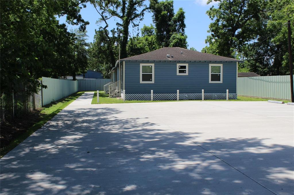 a house with trees in front of it