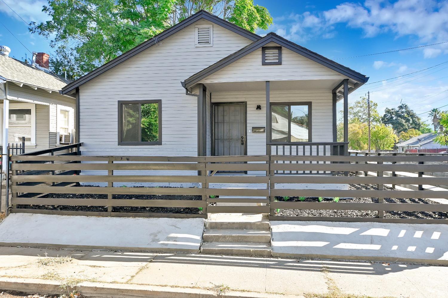 a view of a house with a porch