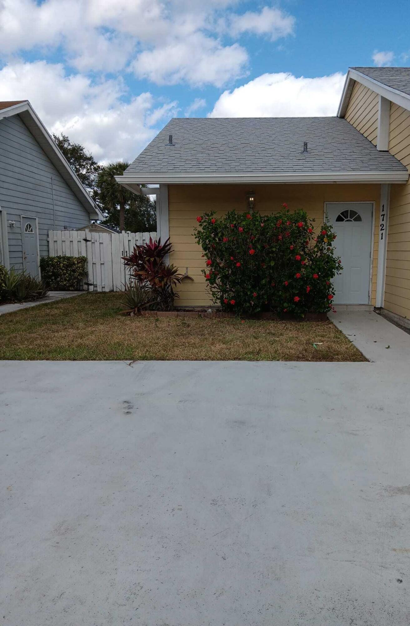 a view of a house with a patio