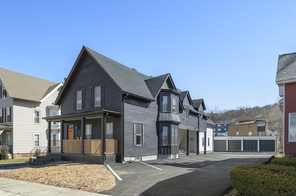 a front view of a house