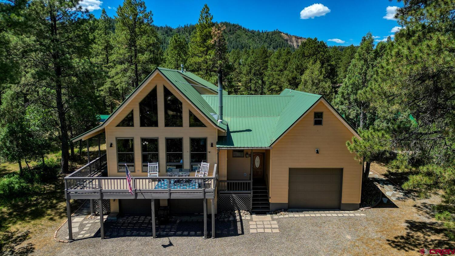 a house view with a outdoor space