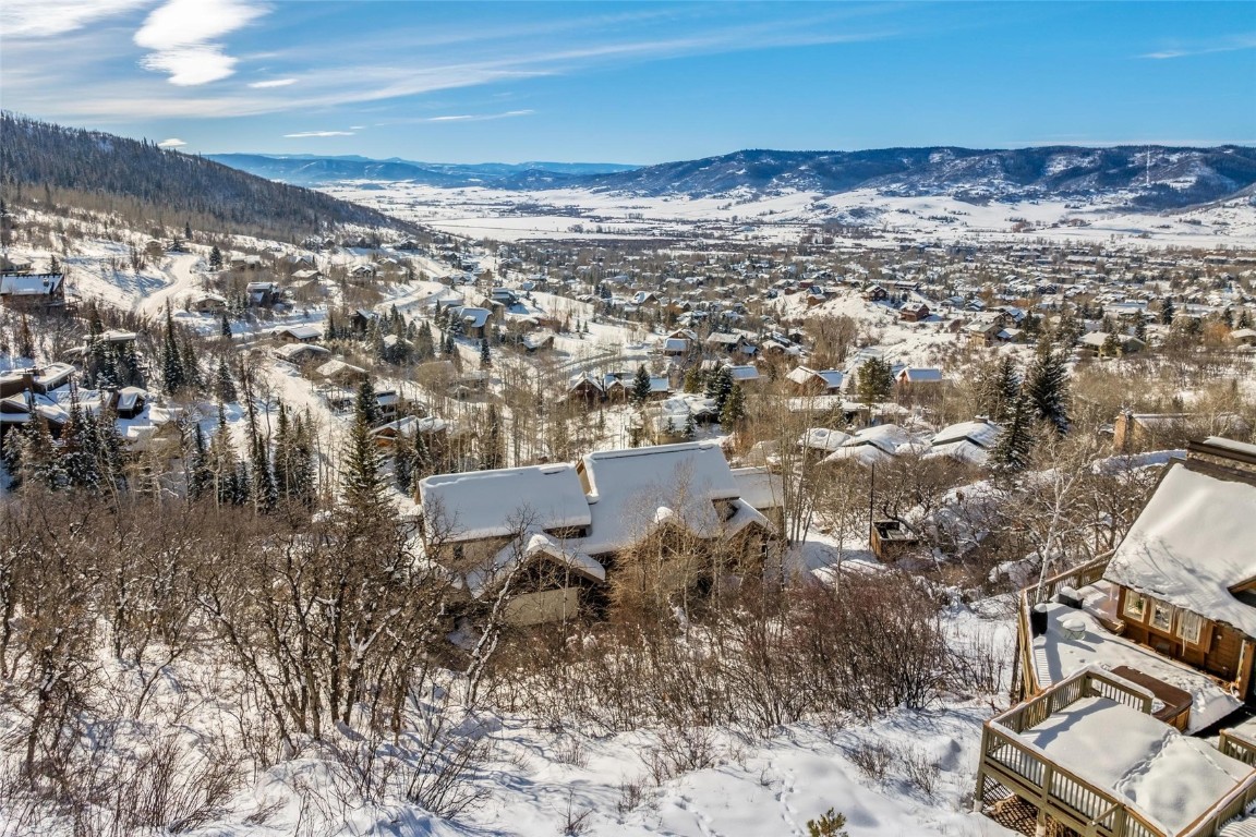 an aerial view of multiple house