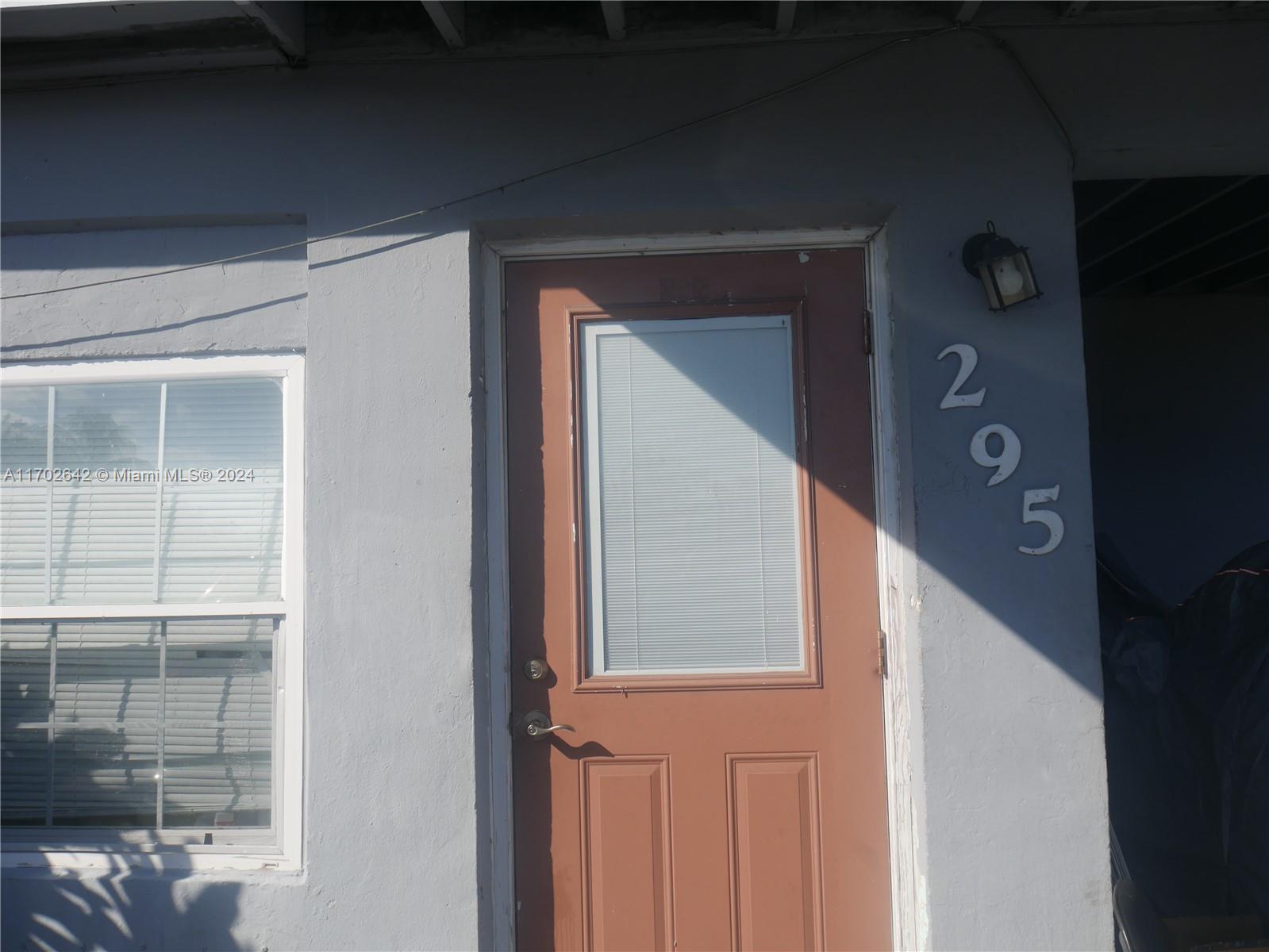 a view of front door