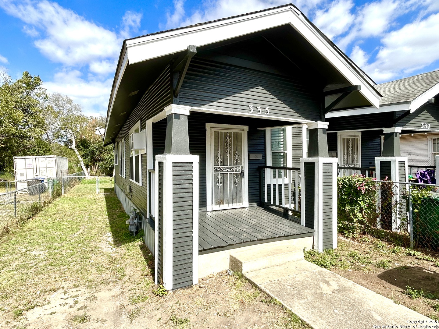 a view of a house with wooden floor