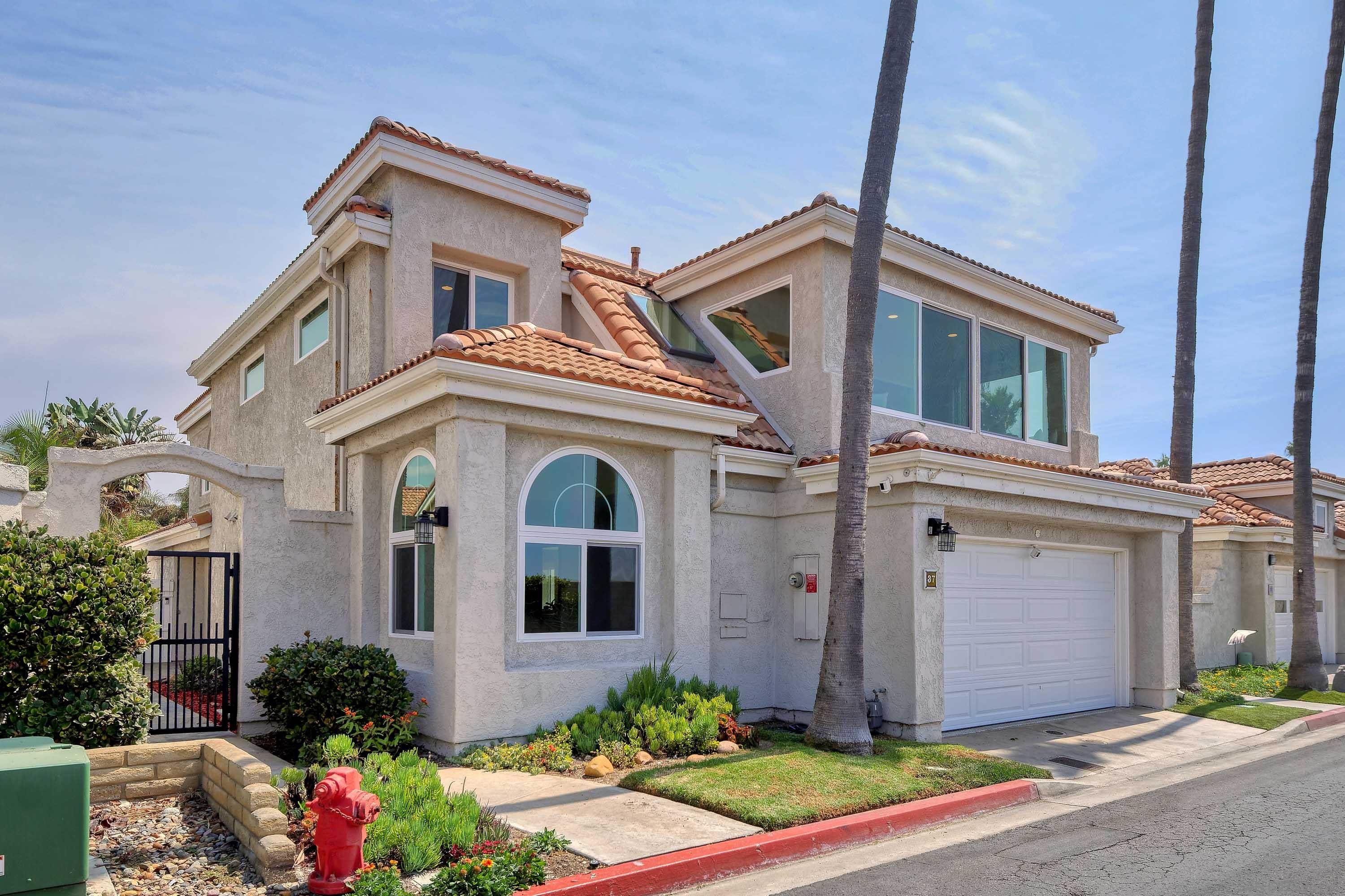 a front view of a house