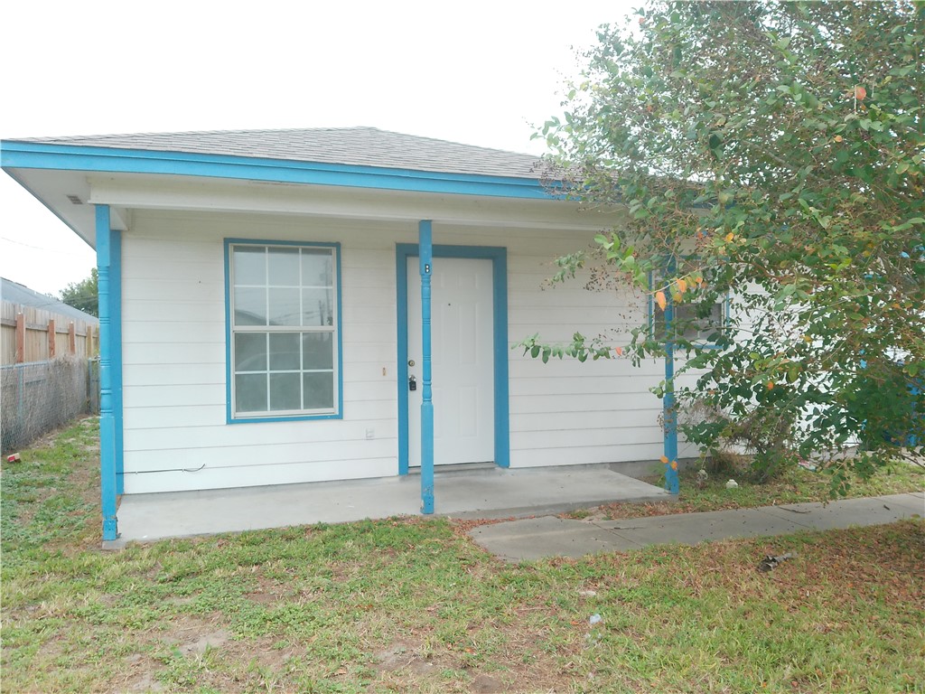 a front view of a house