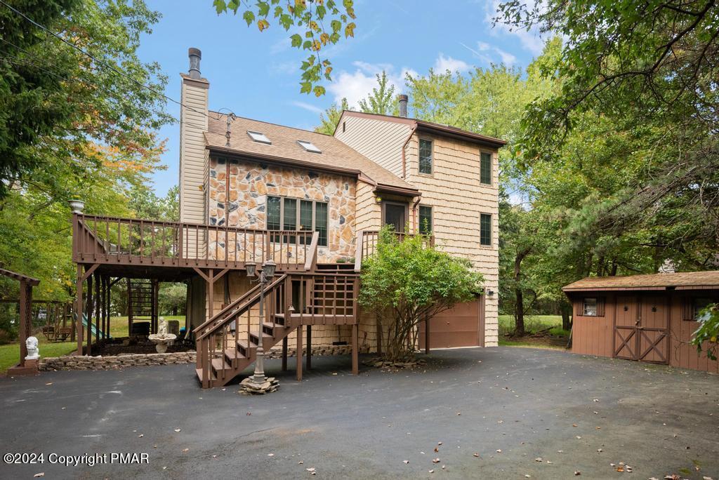 a view of a house with a patio