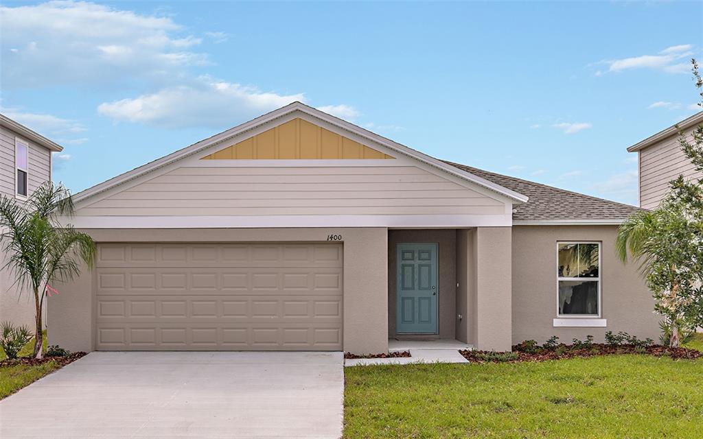 a front view of house with yard