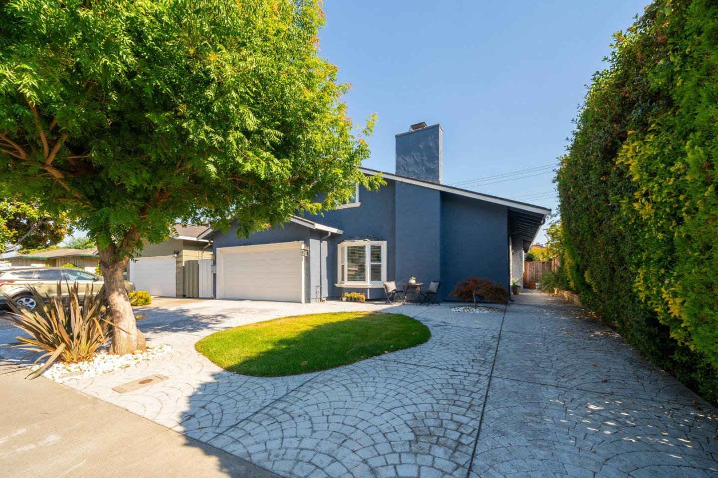 a view of a house with a patio