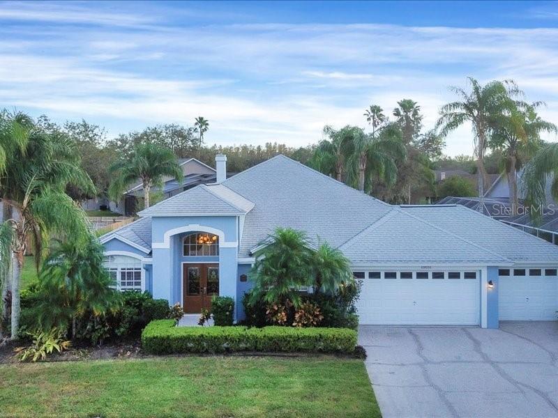 a aerial view of a house