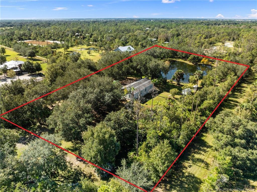 Aerial of the 3+ acres