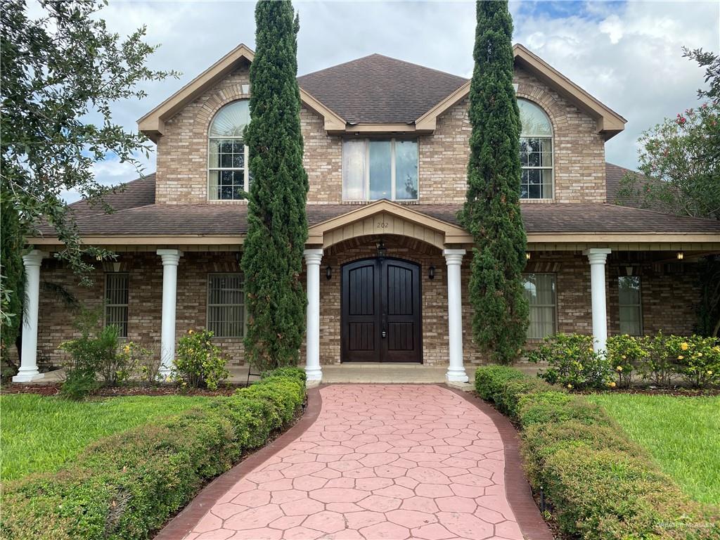 View of front of property with a porch