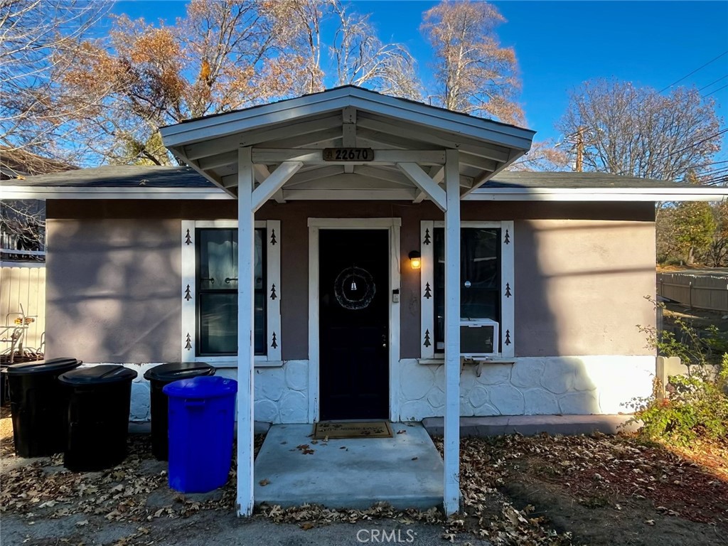 a view of a front door of the house