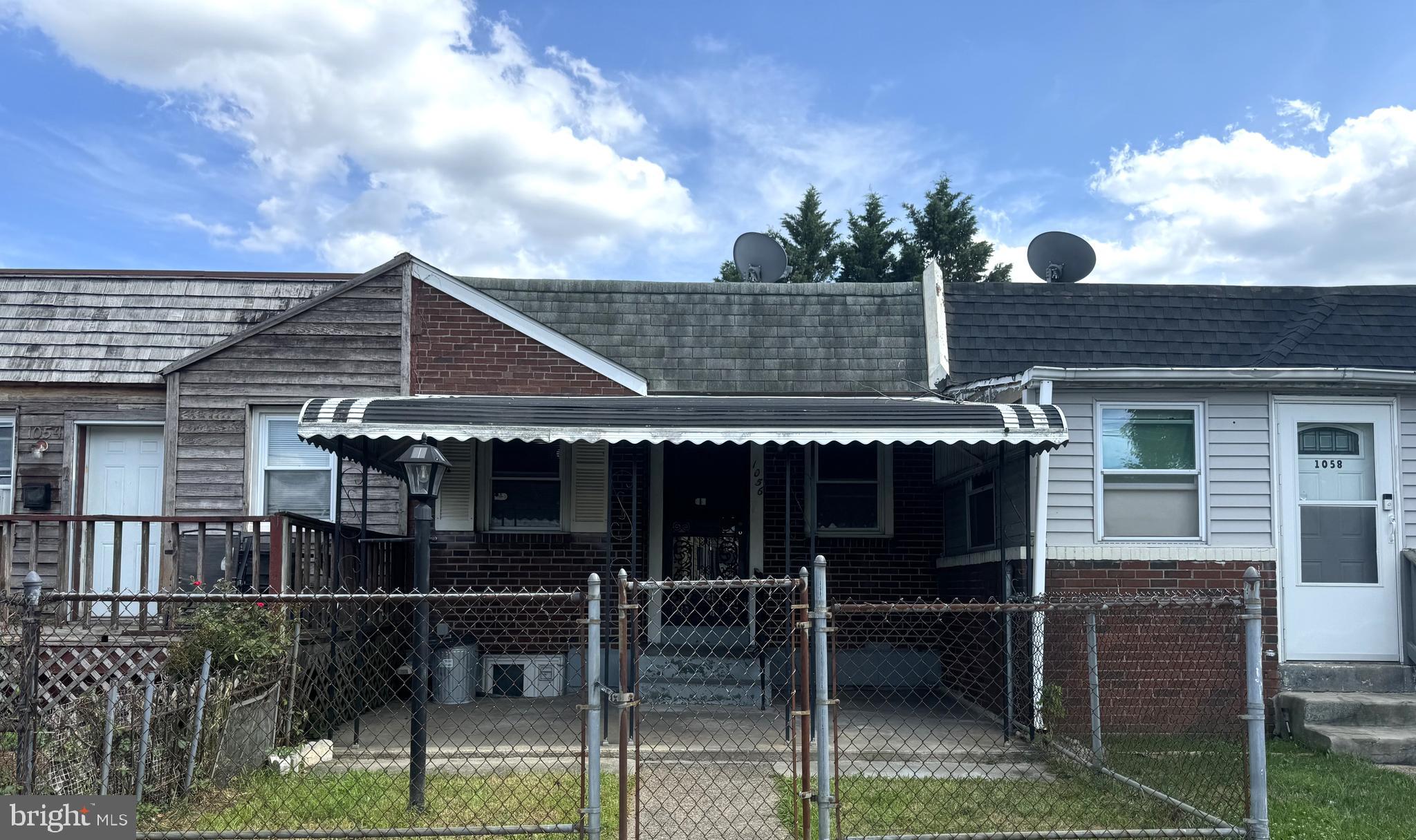 a front view of house