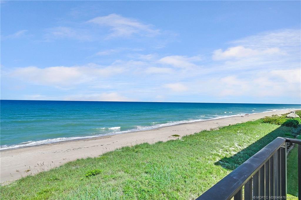 a view of a ocean from a yard