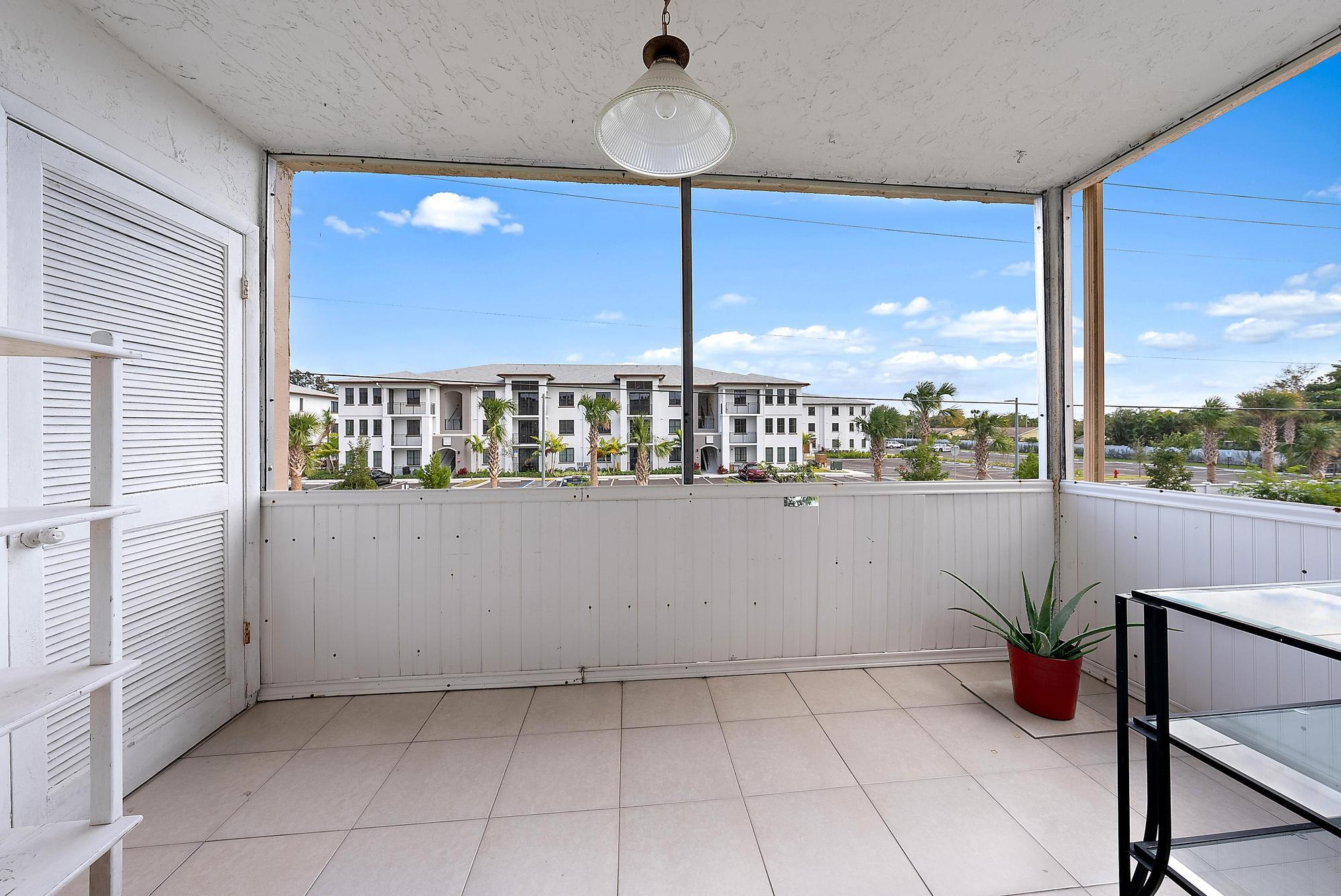 Covered balcony