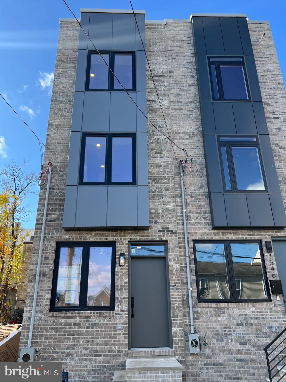 a building with a door and a window