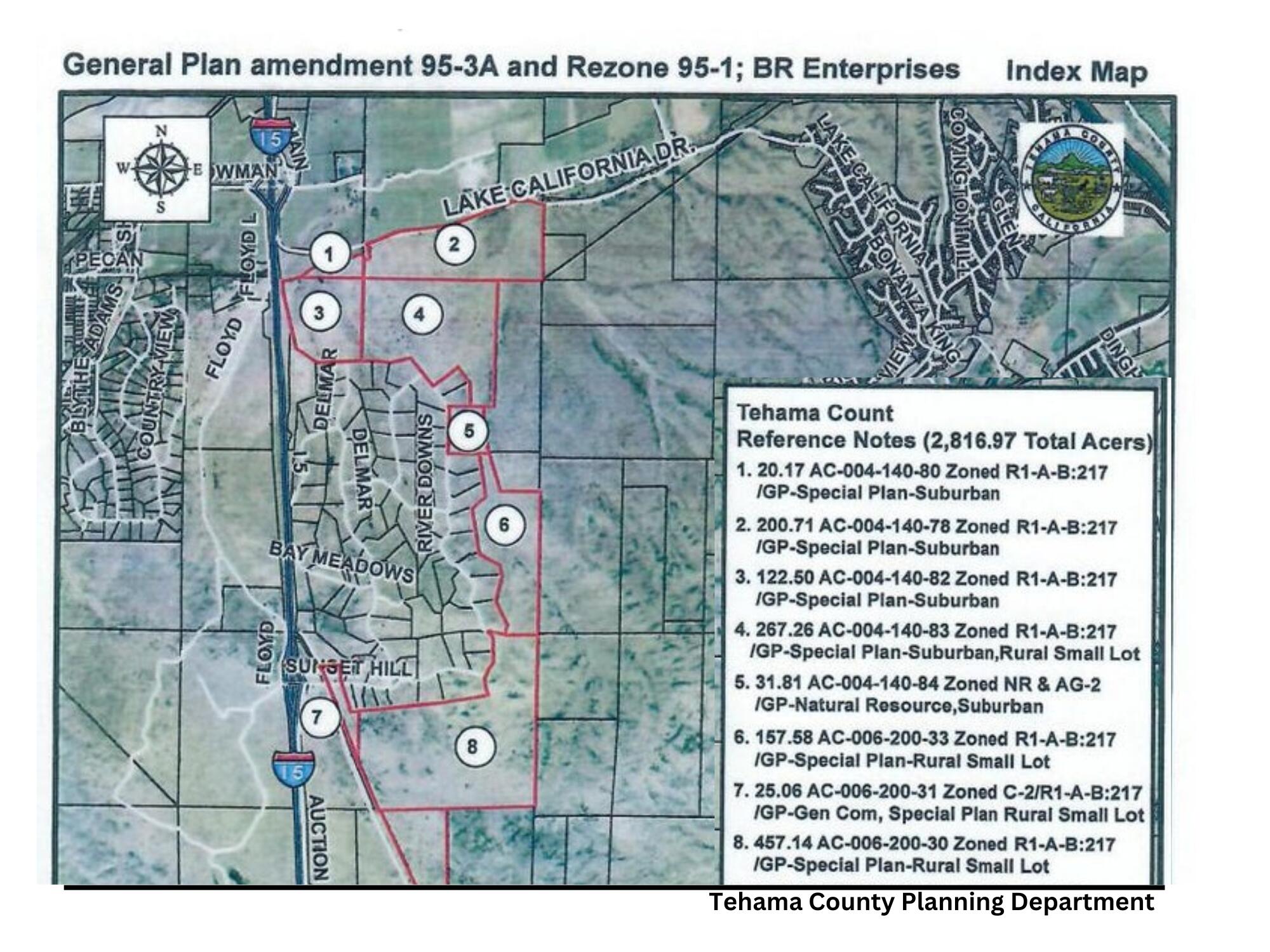 TC Map 8 Parcels 1282 Acres