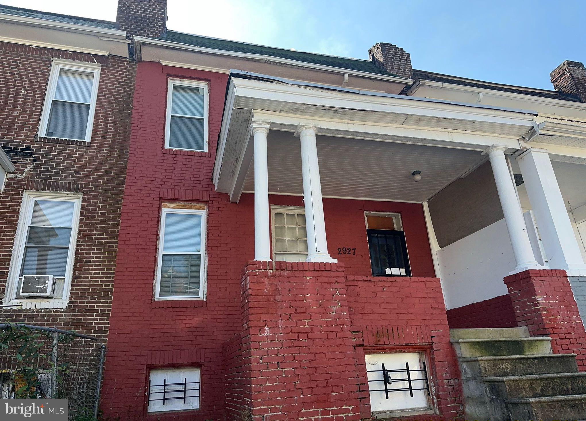 a view of front door of house