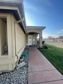 a view of a back yard of the house