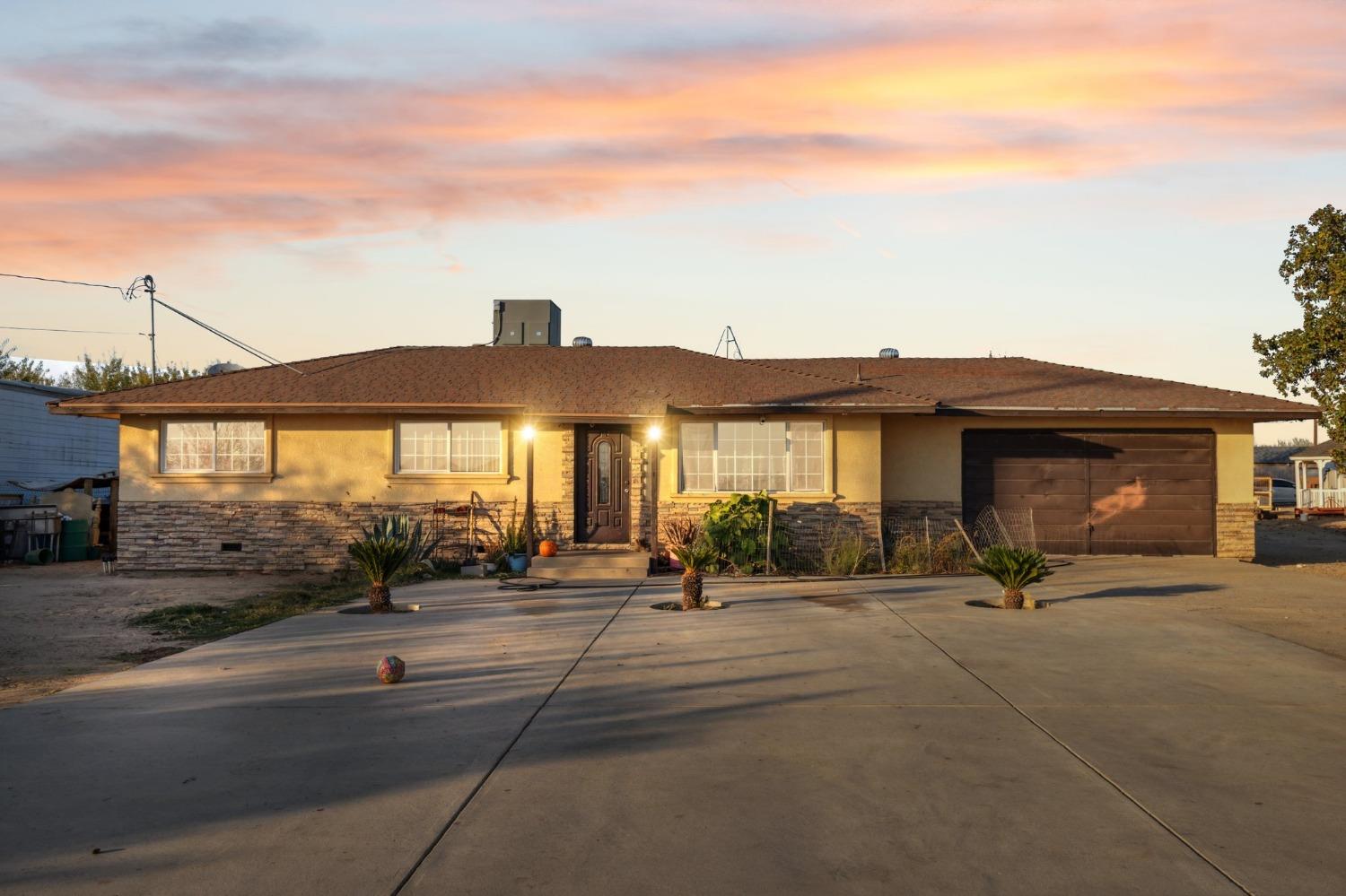 a view of a house with a patio