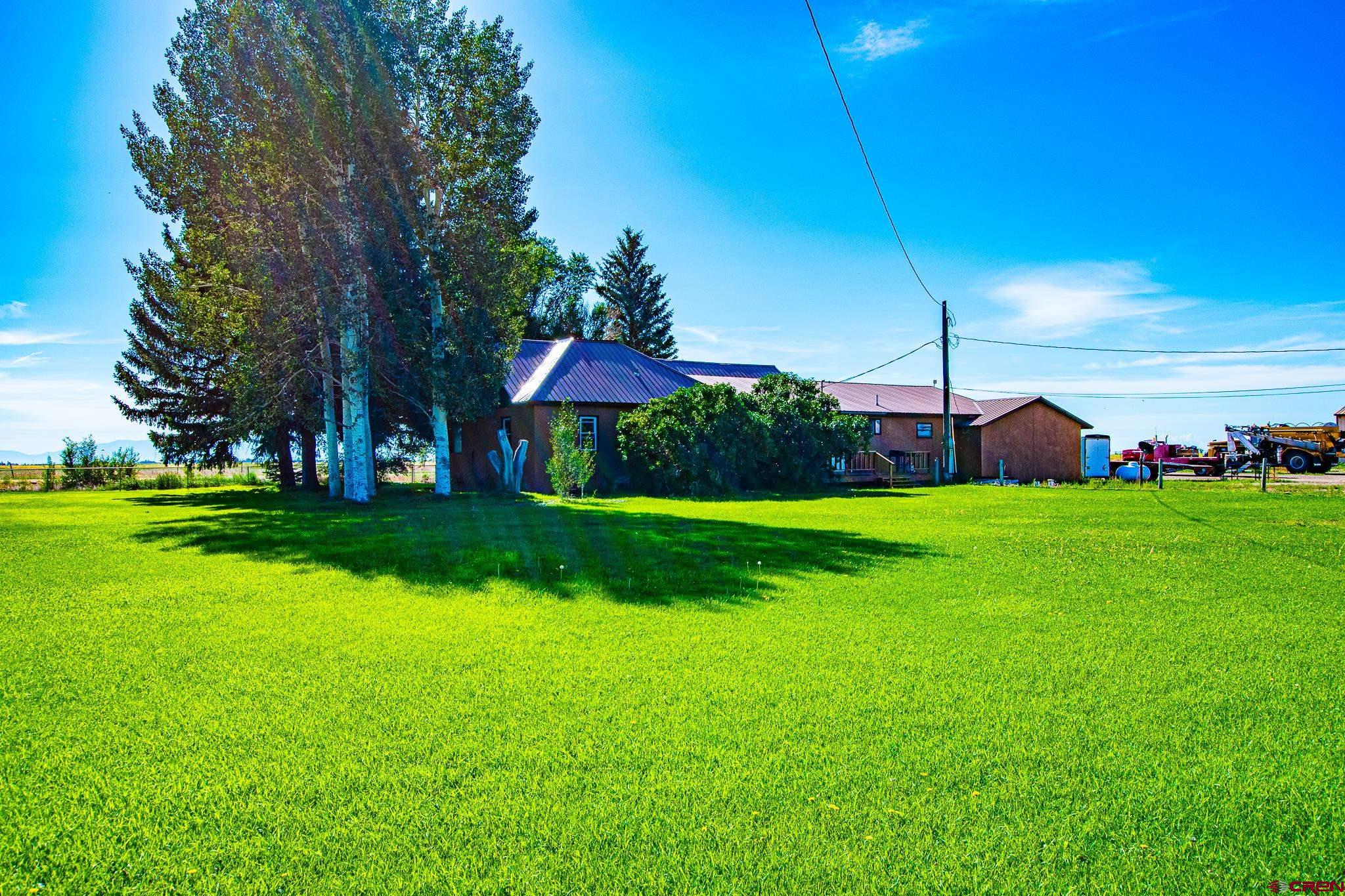 a view of a green field