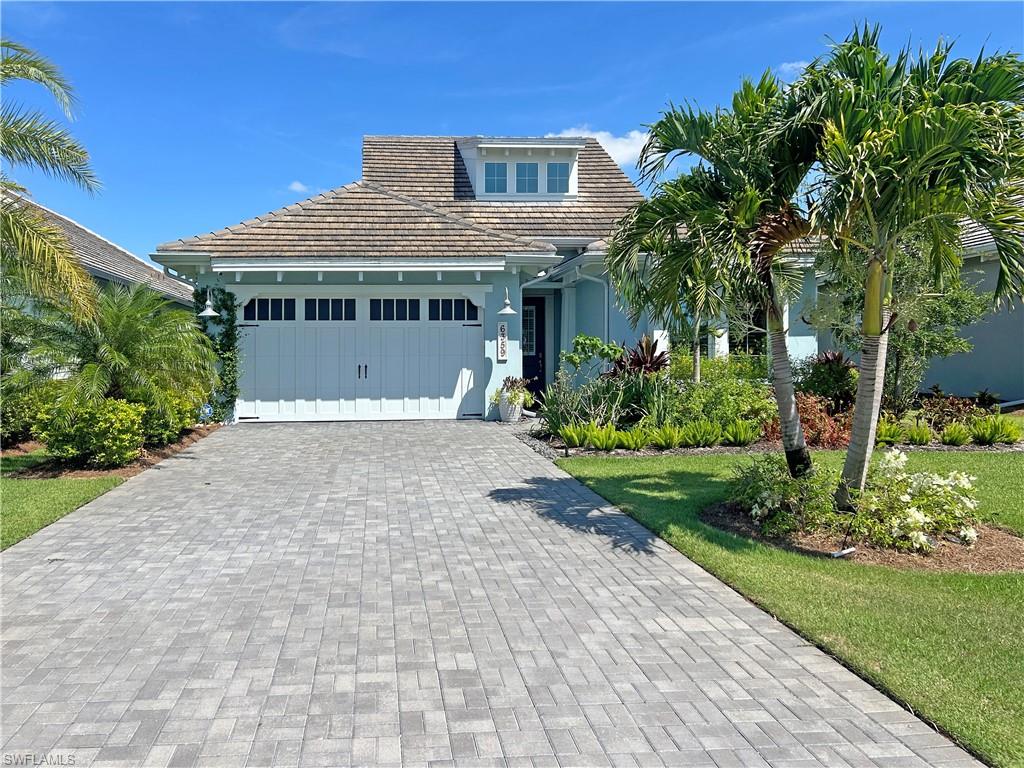 a house view with a garden space