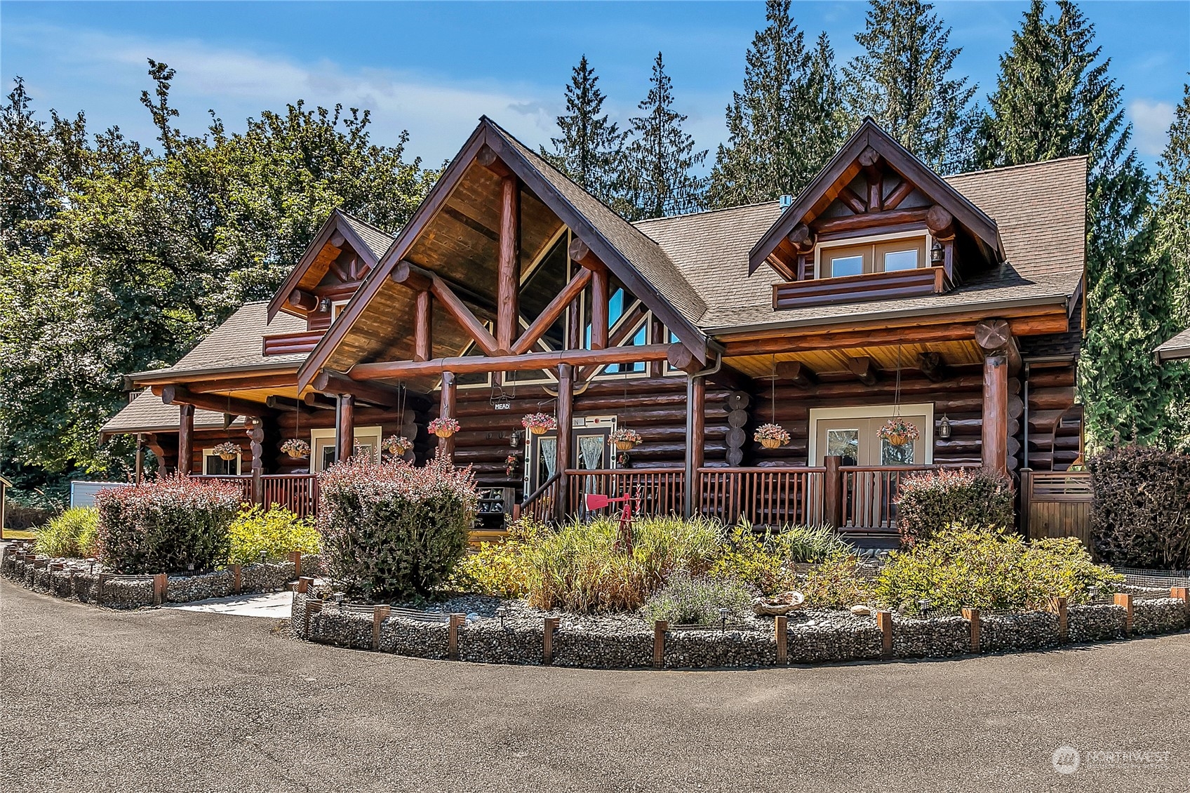 front view of a house with a small yard