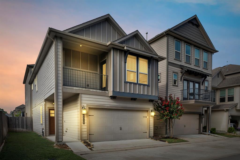 a front view of a house