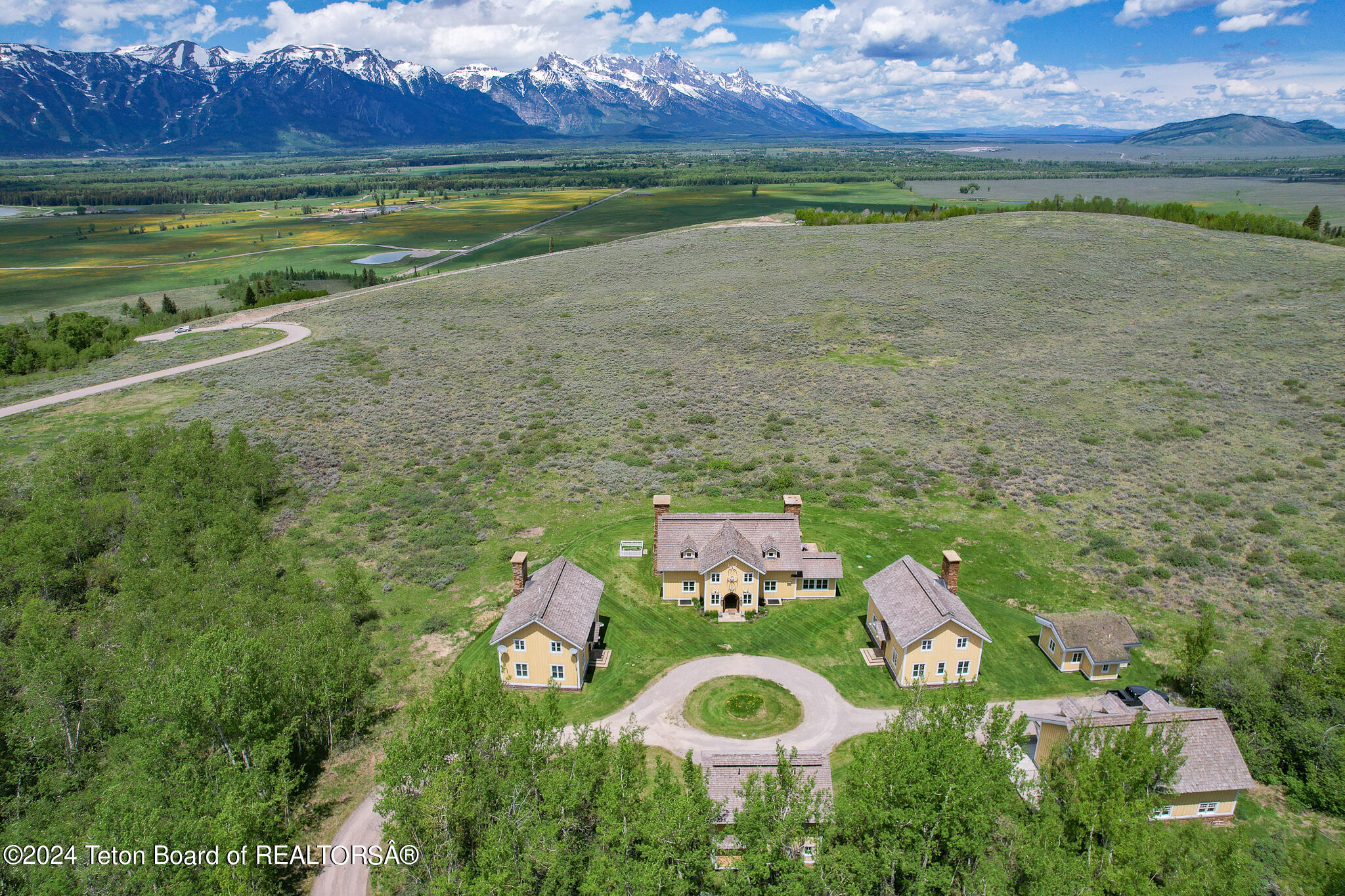 Daytime Aerial of Property