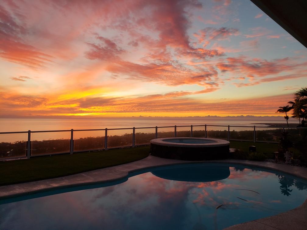 Captivating sunset views all year round from your backyard! Who could ever get tired of this?!