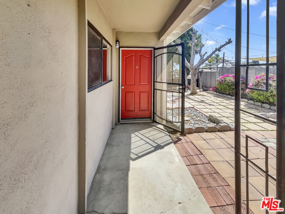 a view of a porch