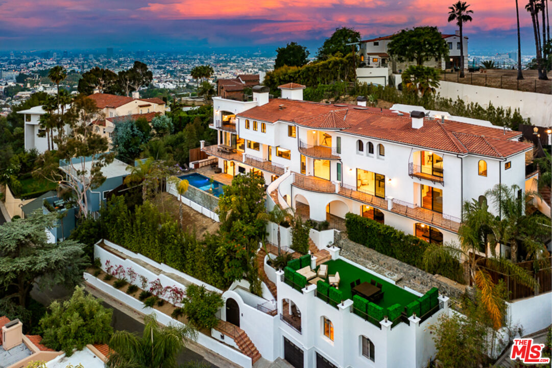 an aerial view of multiple house