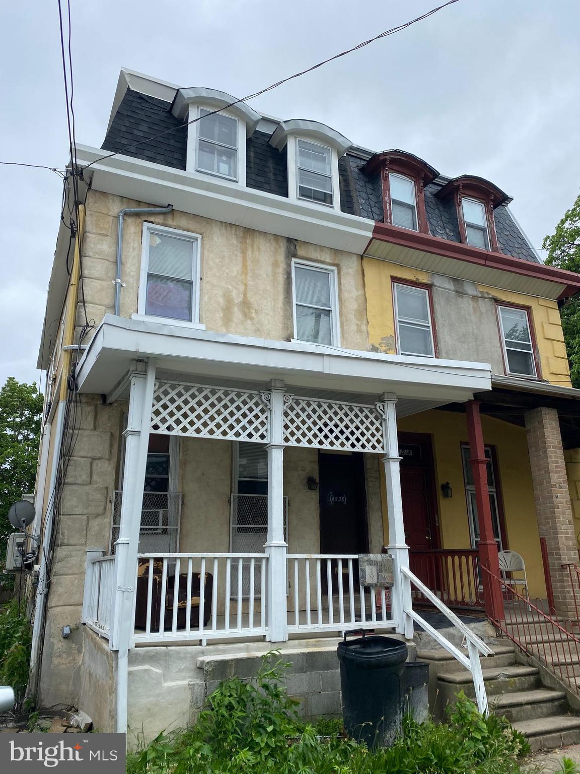 a front view of a house