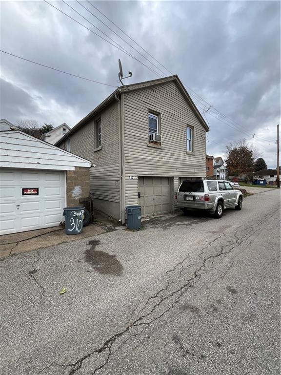 a view of a car garage